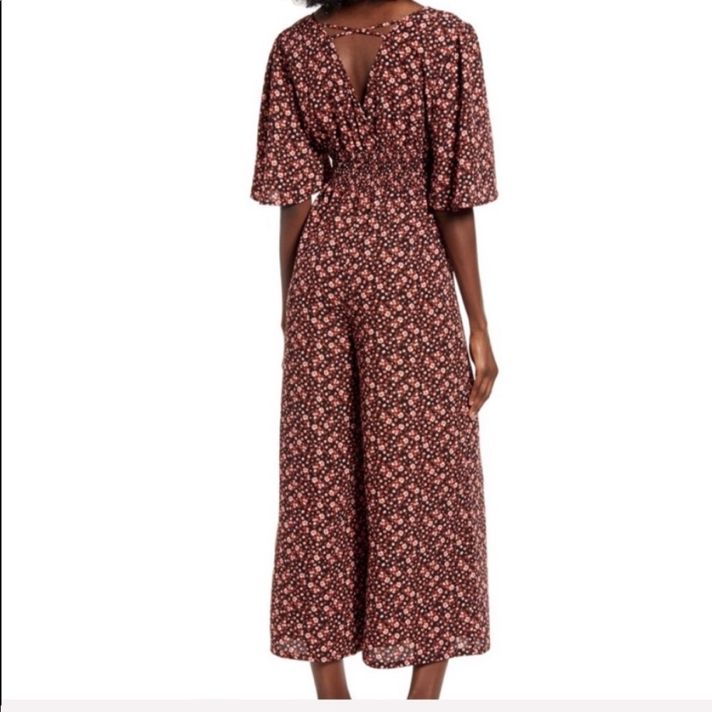 Good Luck Gem Smocked Waist Wide Leg Jumpsuit - Picture 2 of 11